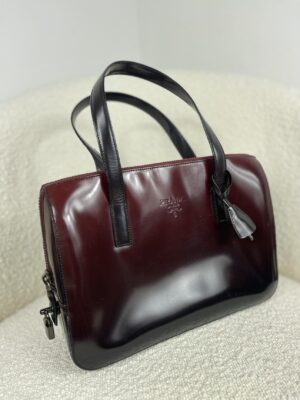 Torebka Prada Ombre Red & Black Leather