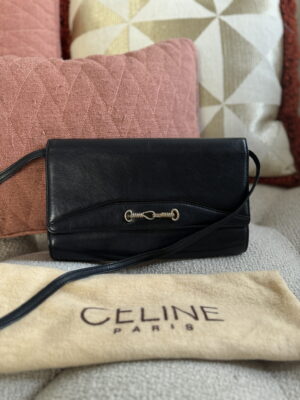 Celine Leather Shoulder Bag 2way Clutch