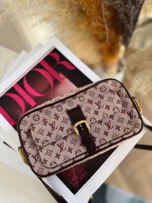 Torebka jeansowa Louis Vuitton Juliette Mini Lin Cherry