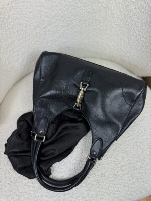 Torebka Gucci Jackie Guccissima Black Leather