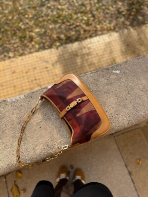 Torebka Gucci Jackie Burgundy Bag with Chain