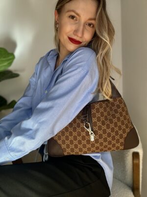 Torebka Gucci Jackie Pattern Leather Canvas