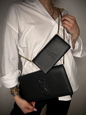 Torebka skórzana Yves Saint Laurent YSL