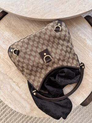Torebka Gucci Abbey Hobo Canvas GG - shoulder/crossbody bag
