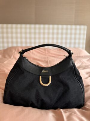 Torebka Gucci Abbey GG Canvas Black