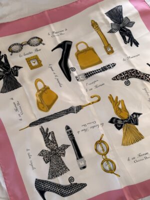Jedwabna apaszka Dior - BARDZO RZADKI EGZEMPLARZ