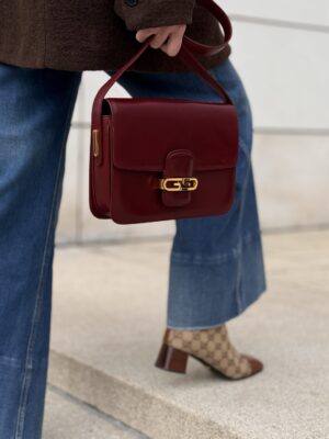 Torebka Gucci Shoulder Bag Leather Burgund