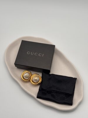 Klipsy Gucci z perłą