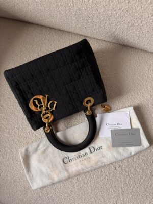 Torebka Lady Dior Cannage Medium Black