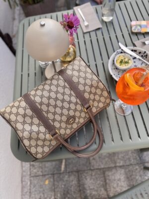 Torebka kuferek Gucci GG Canvas Brown