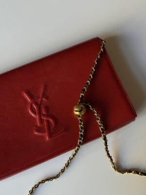 Kopertówka skórzana YSL Yves Saint Laurent Red