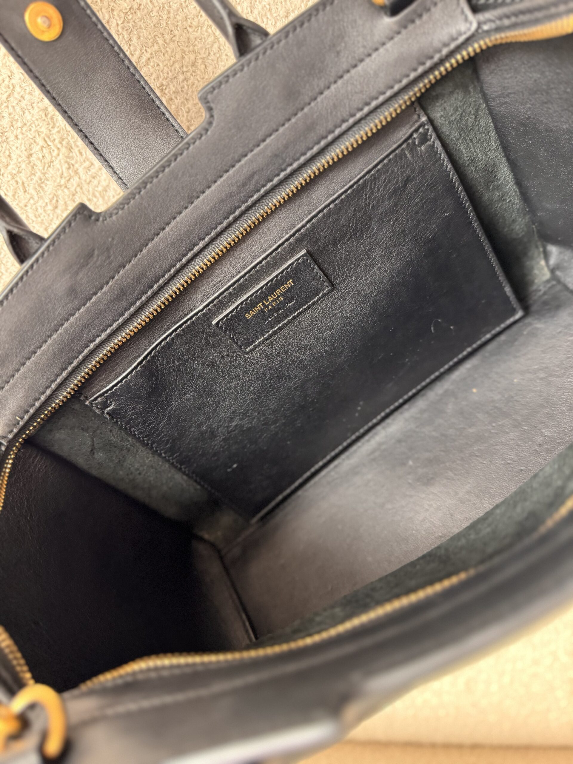 Saint Laurent Paris Cabas Bag - obrazek 39