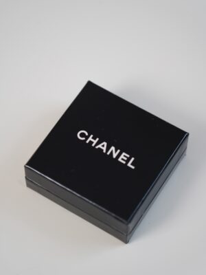 Klipsy Chanel CC szczotkowane lata 80-te