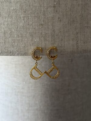 Delikatne klipsy Christian Dior CD