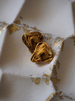 Delikatne klipsy YSL Yves Saint Laurent 24k