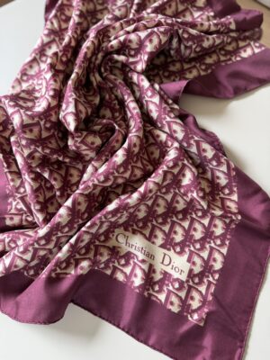 Jedwabna apaszka Christian Dior Trotter Monogram