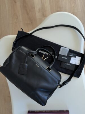 Torebka kuferek Saint Laurent Paris 2Way Leather Black