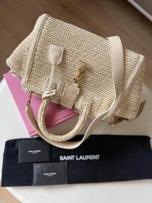 Saint Laurent Paris Cabas Bag Raffia