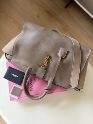 Saint Laurent Paris Cabas Bag Taupe