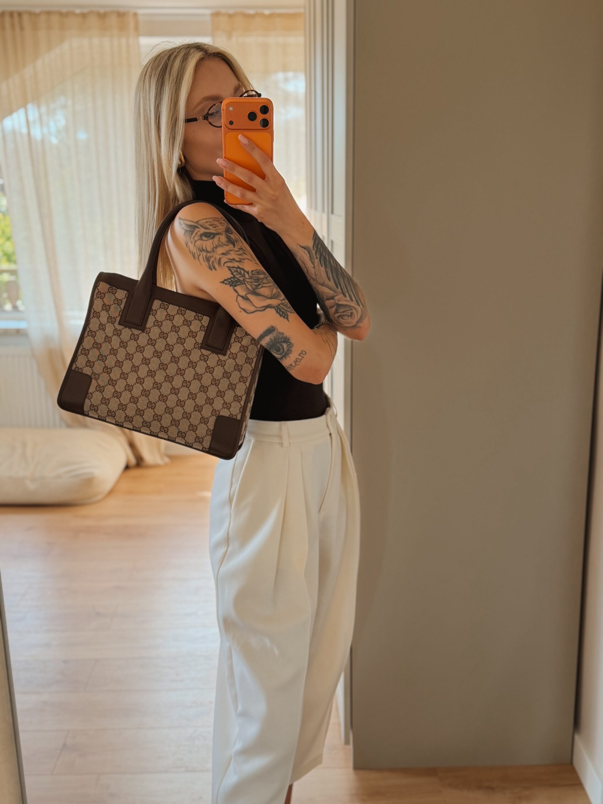 Gucci GG Canvas Tote Bag - obrazek 5
