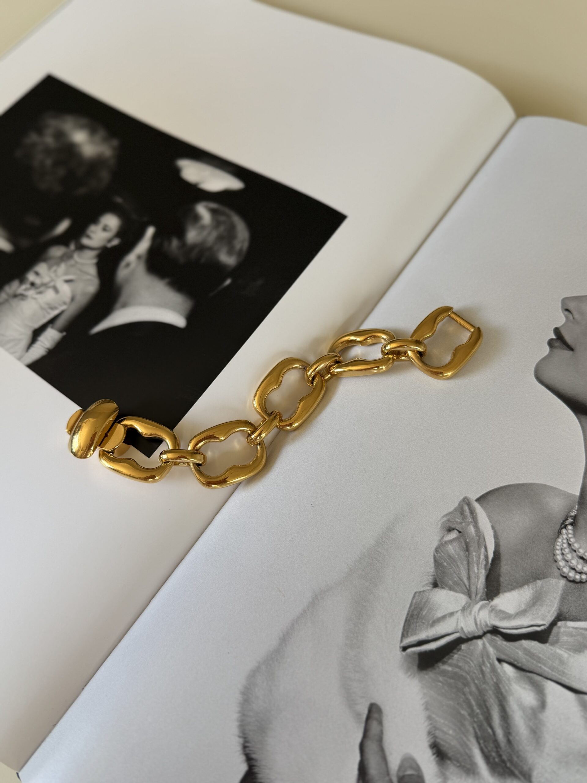 Masywna bransoletka Gucci (era Toma Forda) 1991 rok grubo pozłacana - obrazek 5