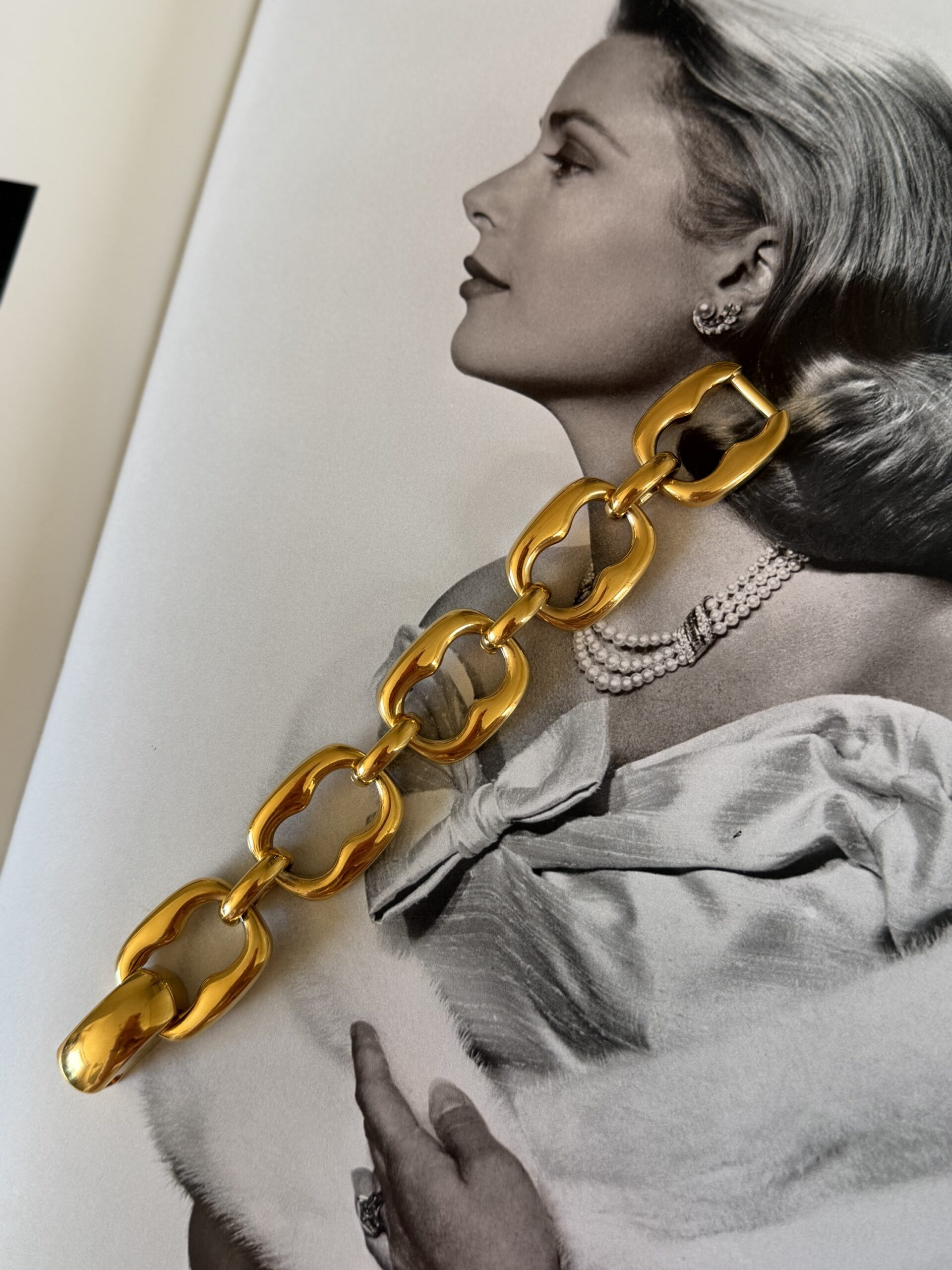 Masywna bransoletka Gucci (era Toma Forda) 1991 rok grubo pozłacana - obrazek 8
