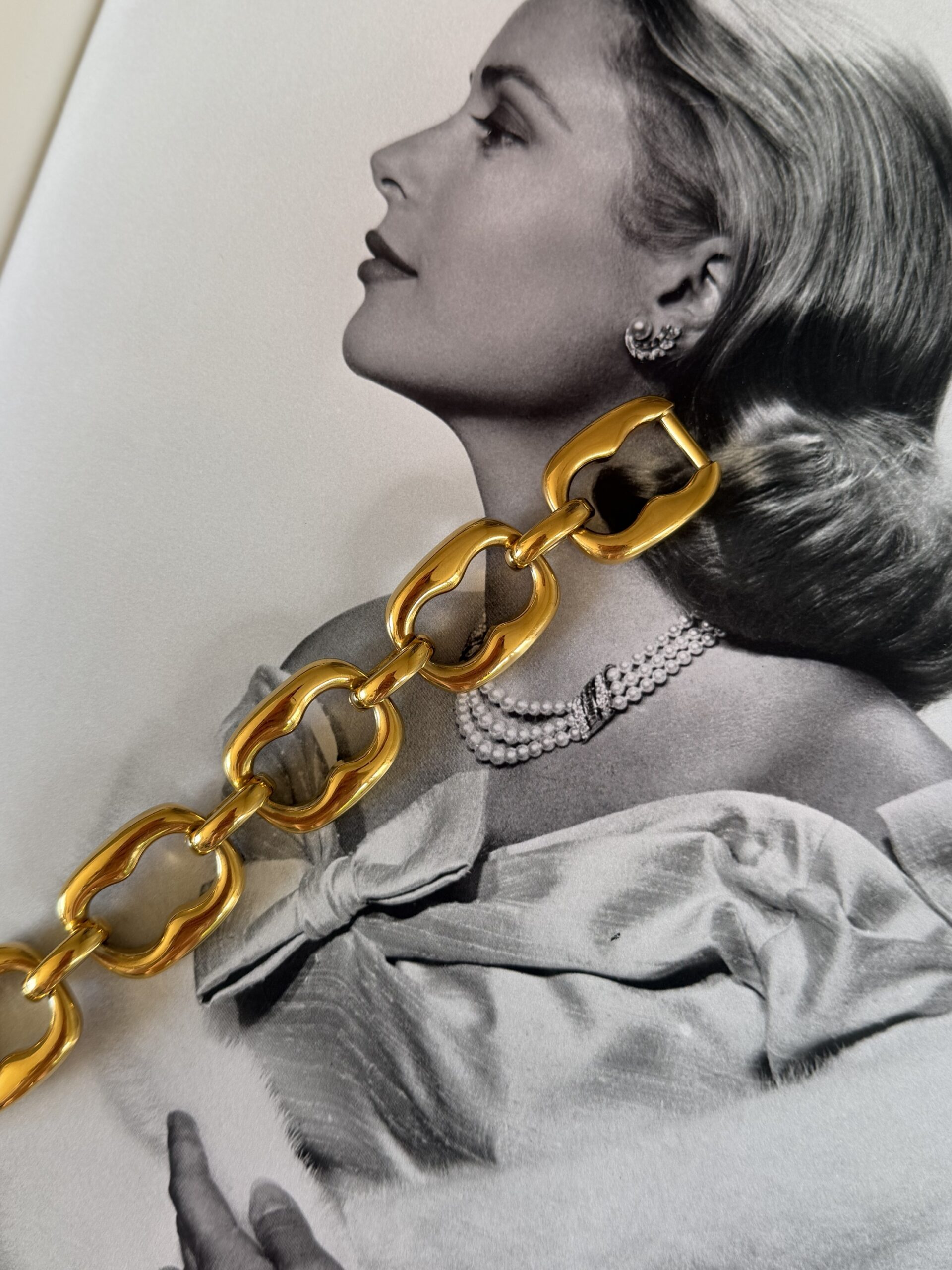 Masywna bransoletka Gucci (era Toma Forda) 1991 rok grubo pozłacana - obrazek 10