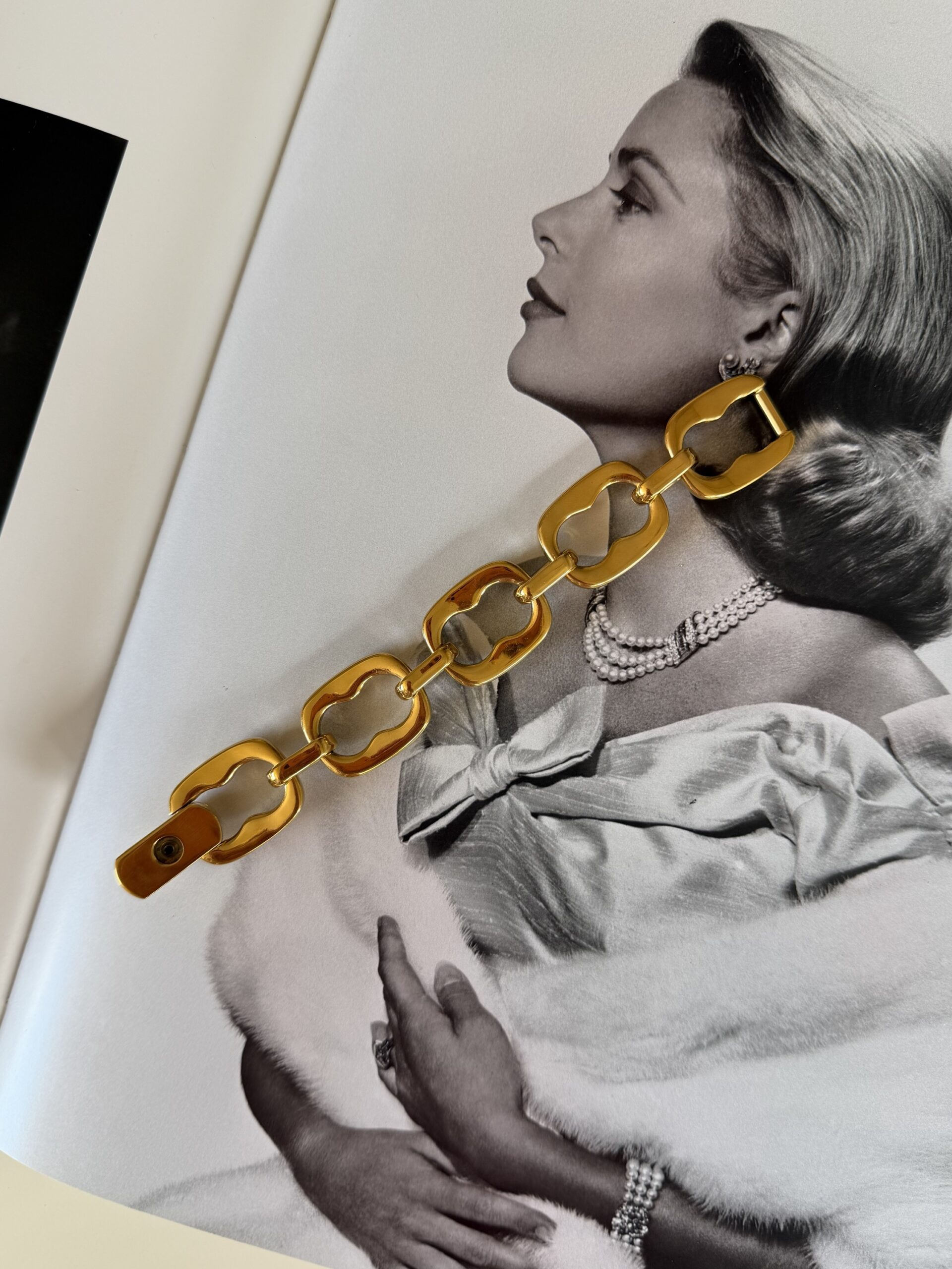 Masywna bransoletka Gucci (era Toma Forda) 1991 rok grubo pozłacana - obrazek 12