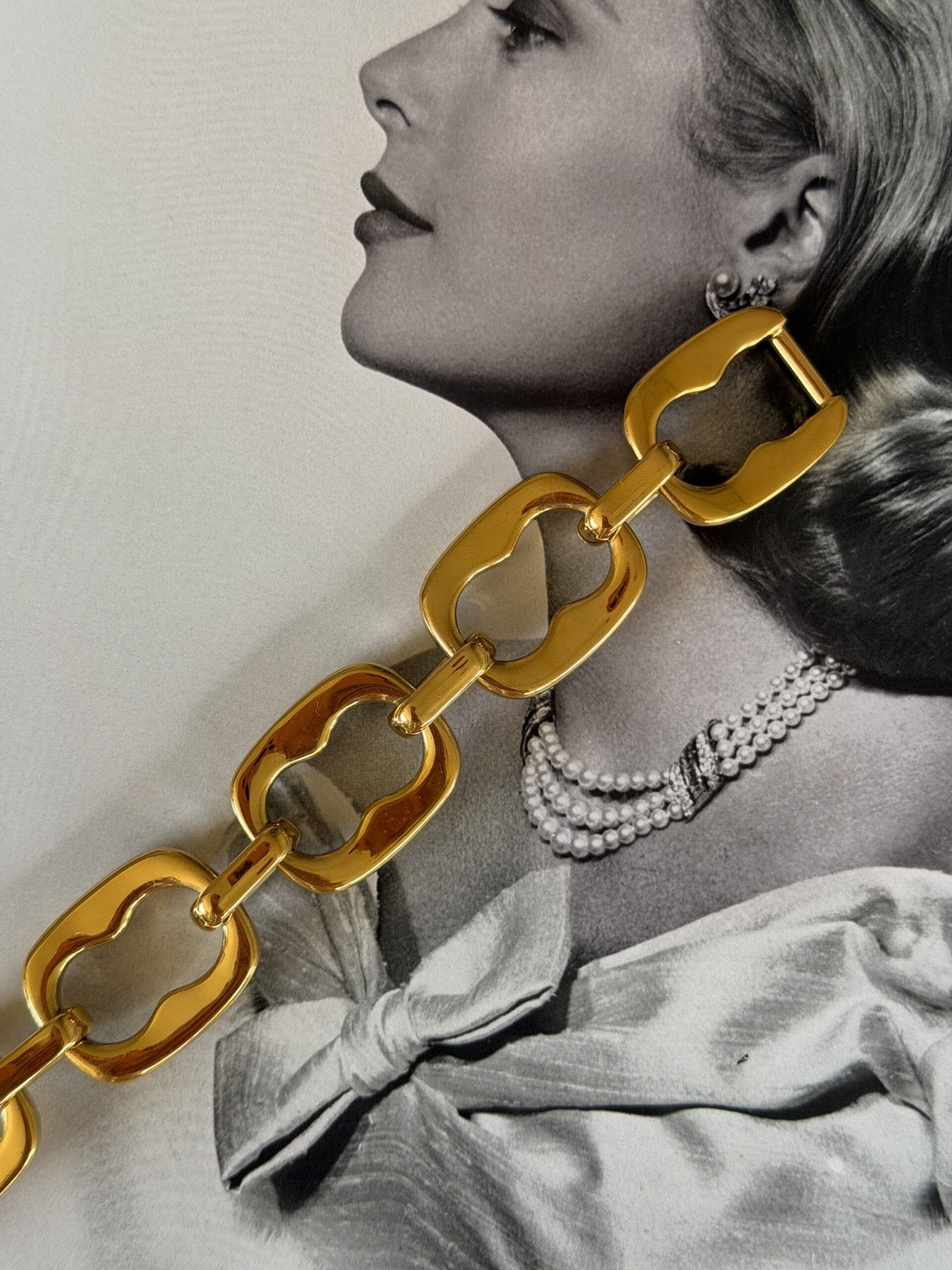 Masywna bransoletka Gucci (era Toma Forda) 1991 rok grubo pozłacana - obrazek 14