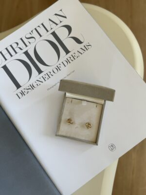 Klasyczne delikatne klipsy Christian Dior CD