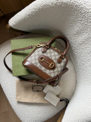 Gucci Horsebit 1955 Mini Supreme Brown