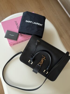Saint Laurent Cabas Leather Bag (większy rozmiar)