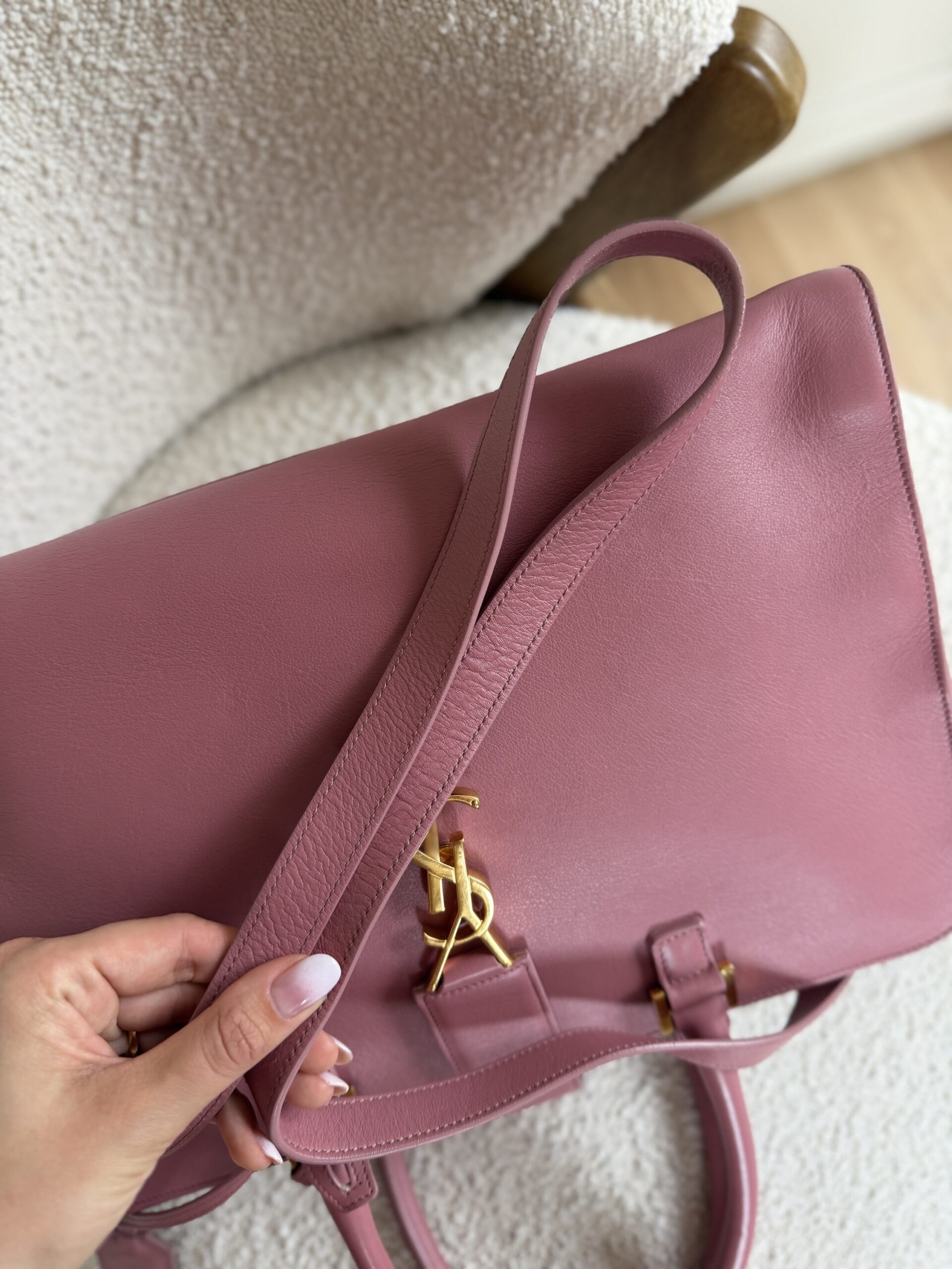 Saint Laurent Paris Cabas Bag - obrazek 34