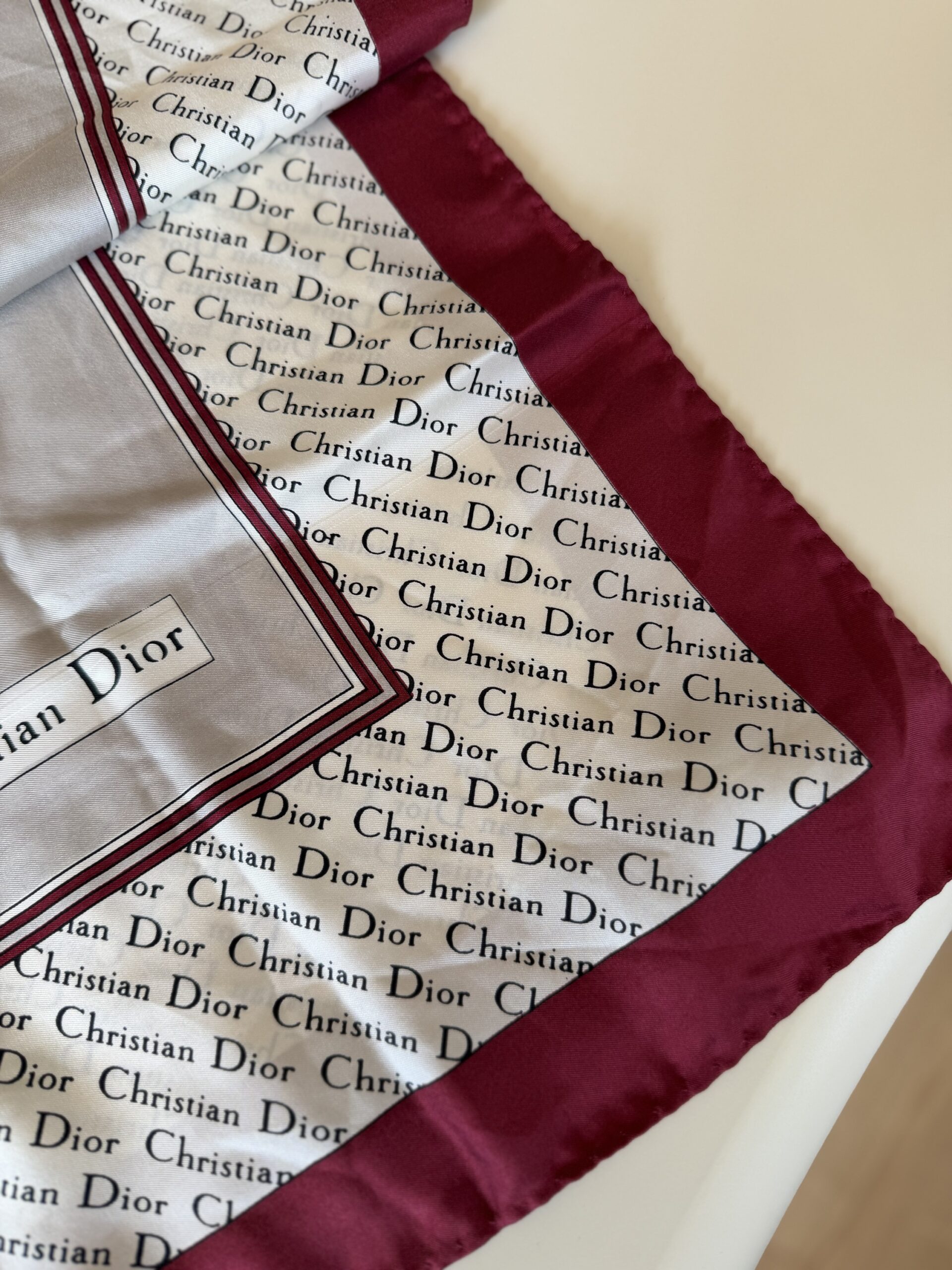 Jedwabna apaszka Christian Dior - obrazek 7