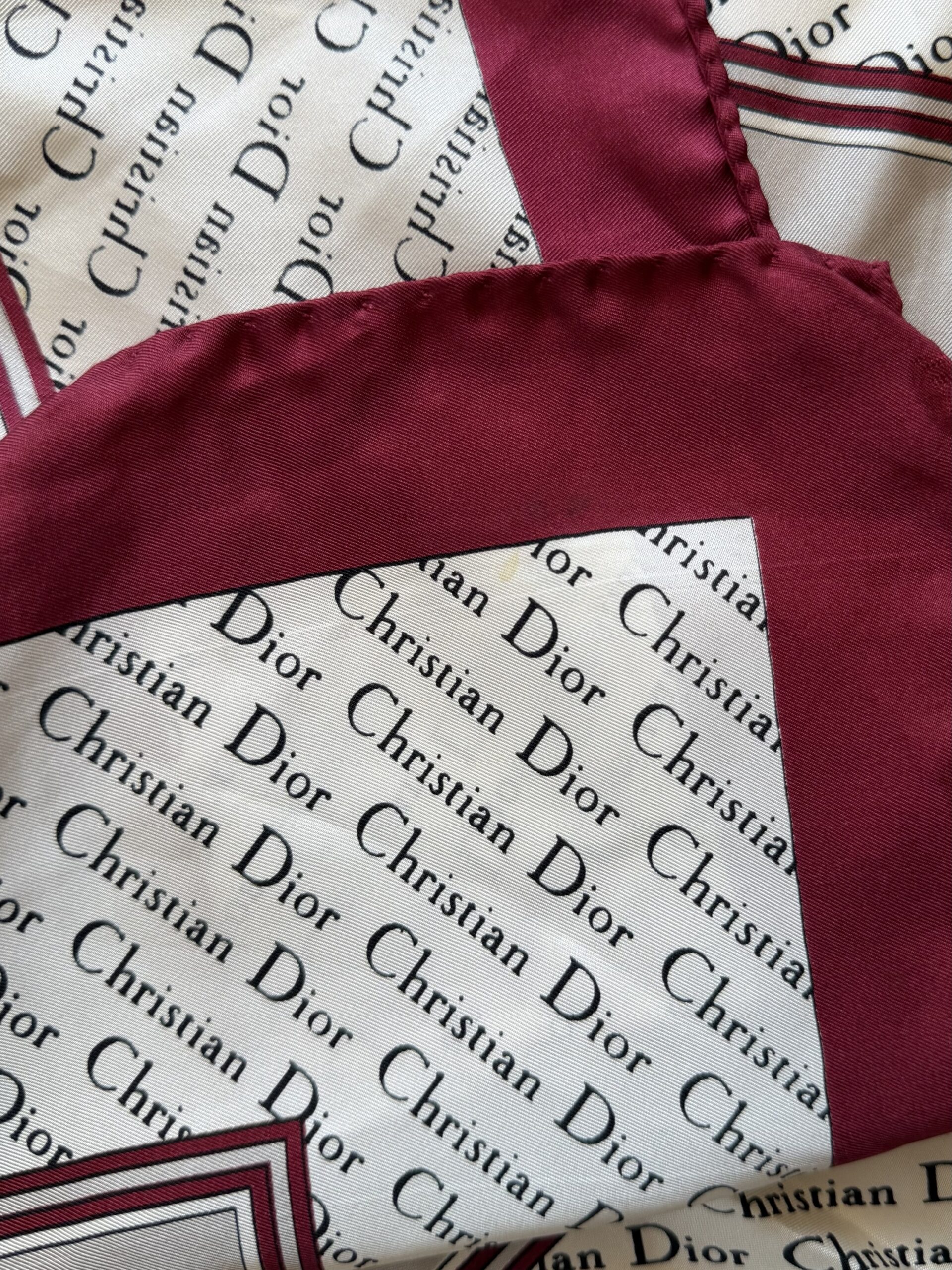 Jedwabna apaszka Christian Dior - obrazek 12