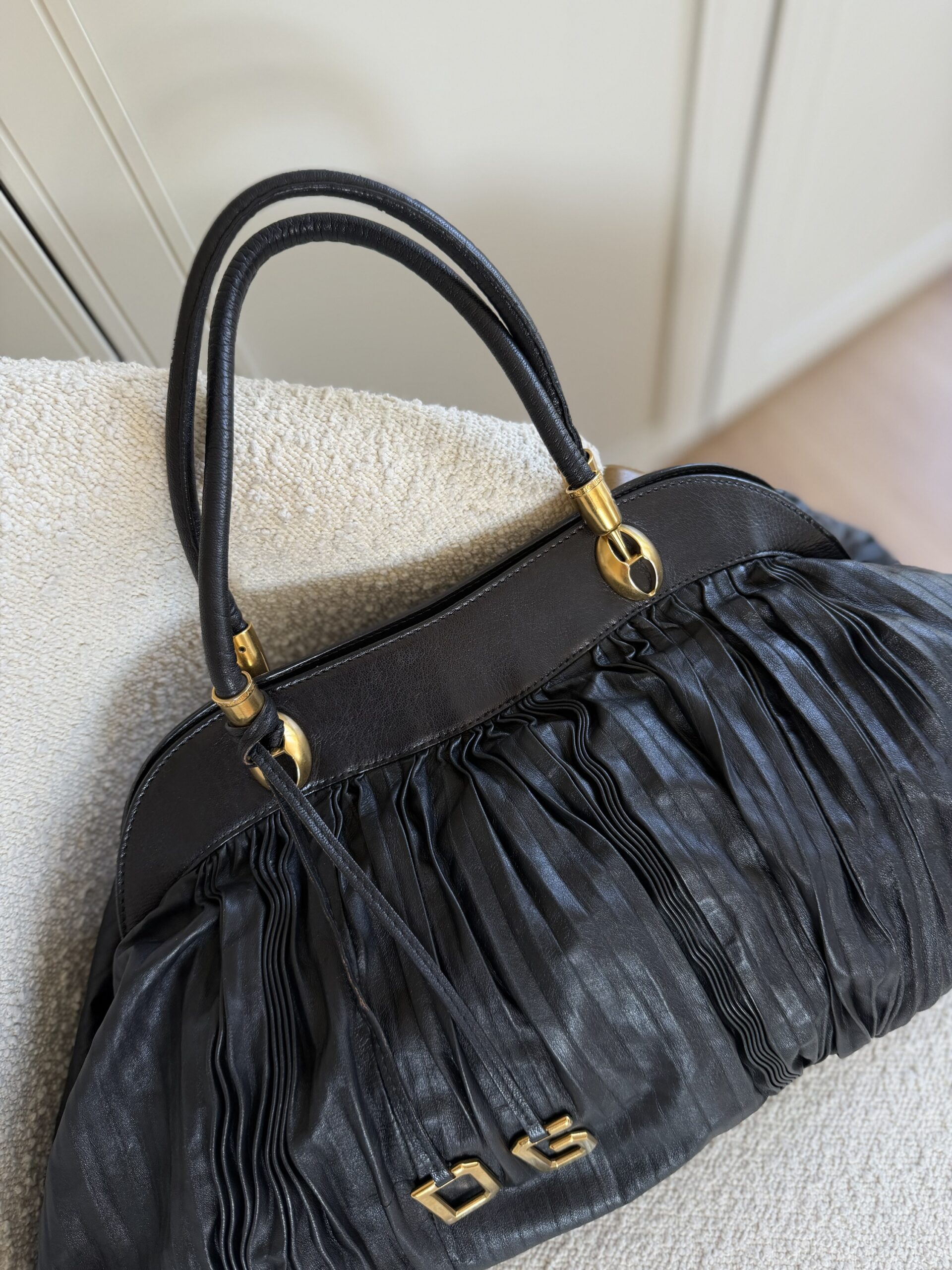 Torebka Dolce & Gabbana plisowana skóra - obrazek 7