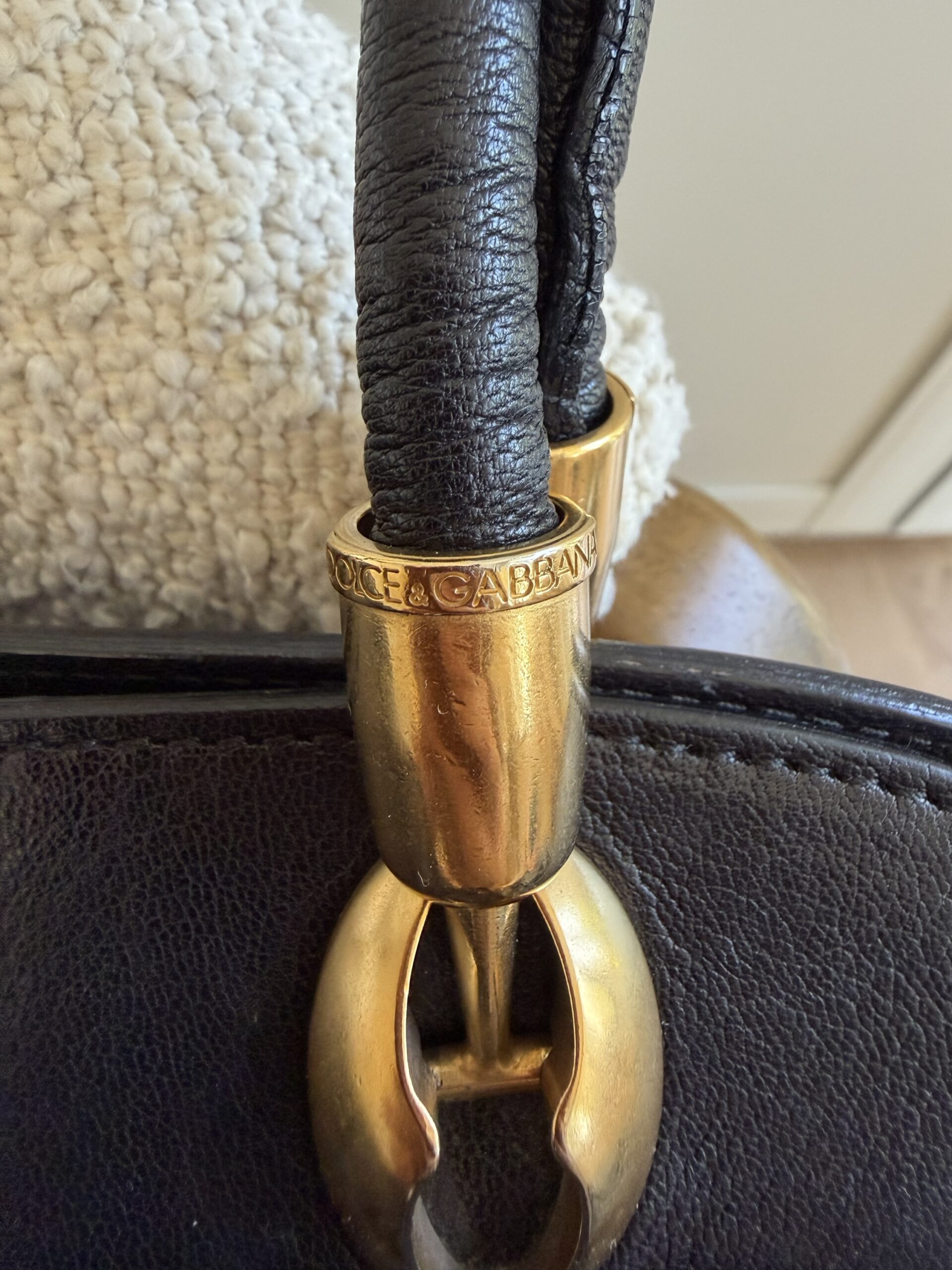 Torebka Dolce & Gabbana plisowana skóra - obrazek 12