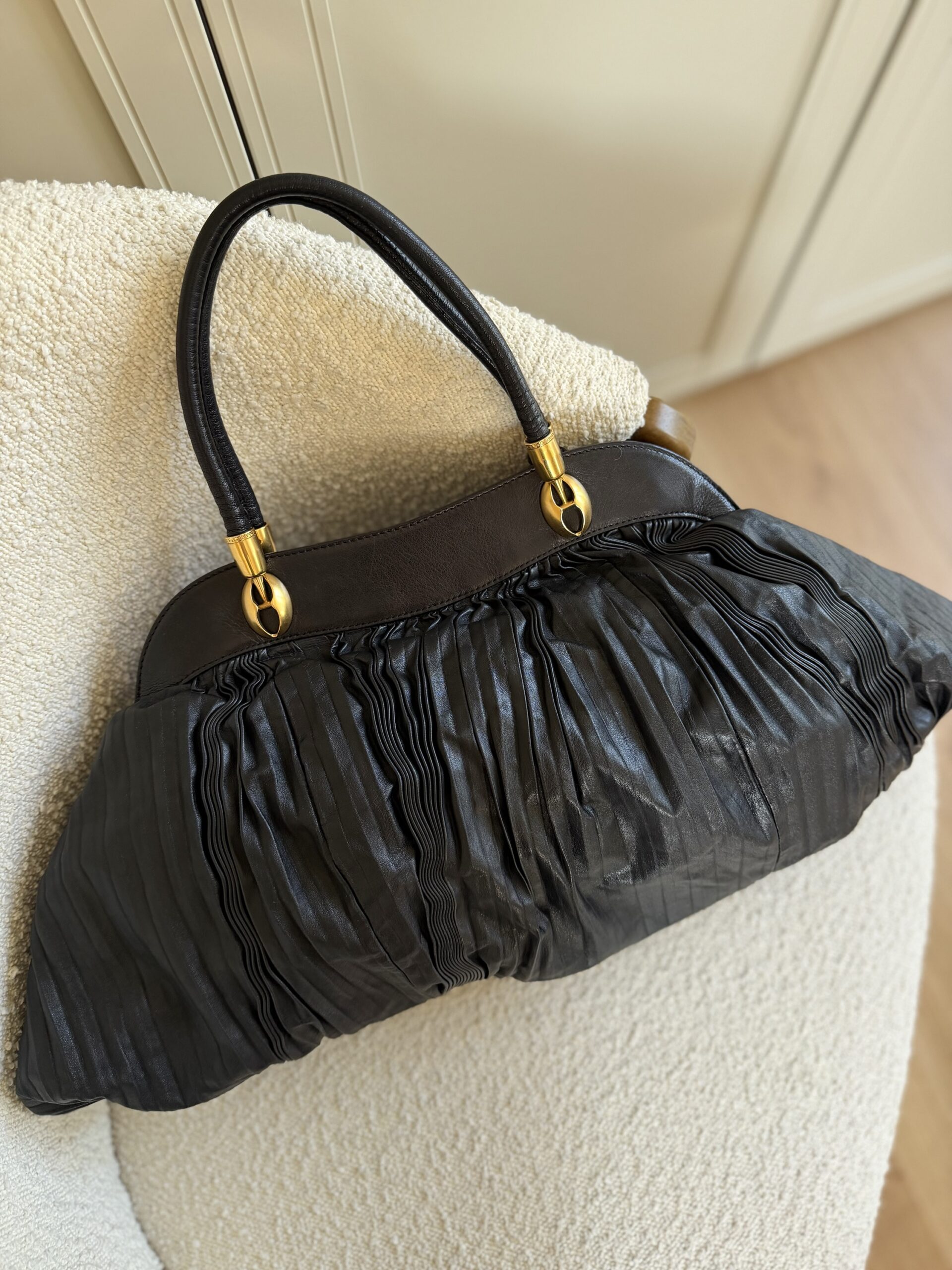 Torebka Dolce & Gabbana plisowana skóra - obrazek 16
