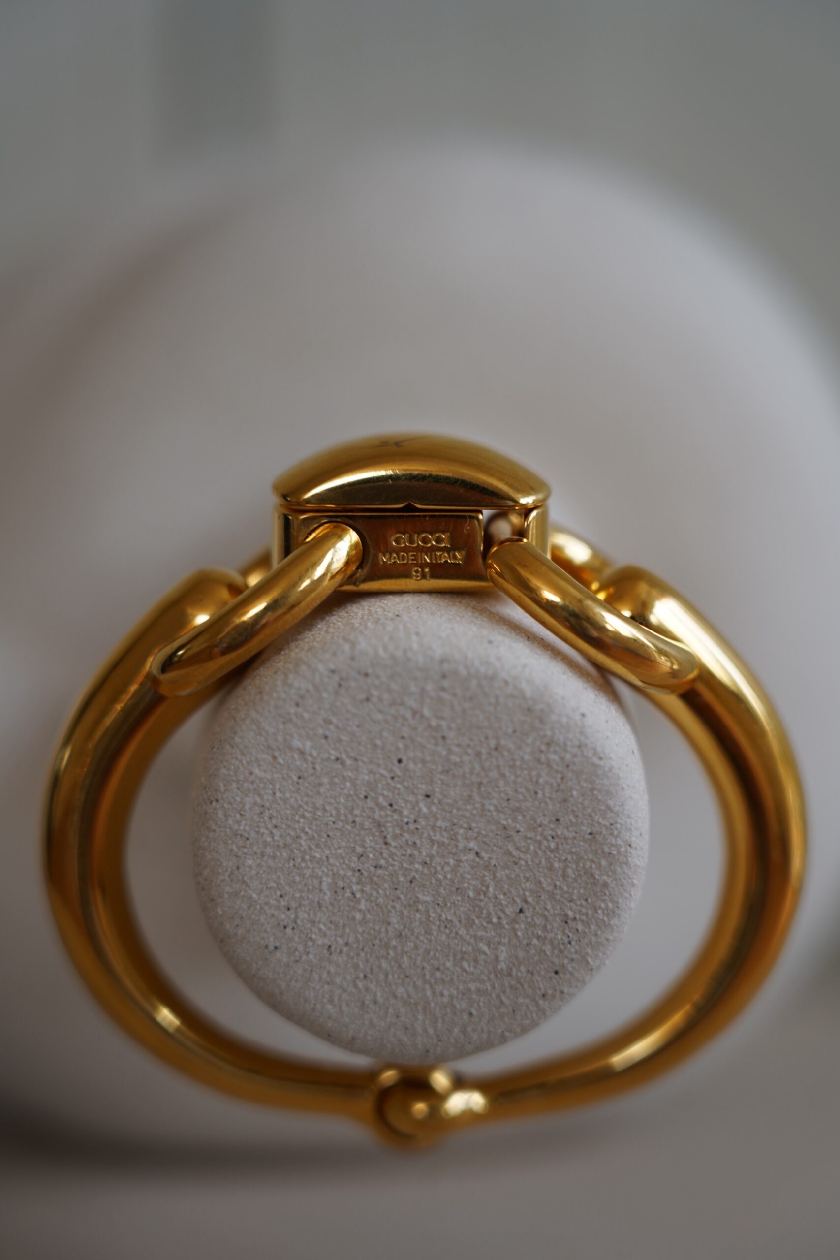 Masywna Bransoleta Gucci Tom Ford pozłacana 1991 - obrazek 12