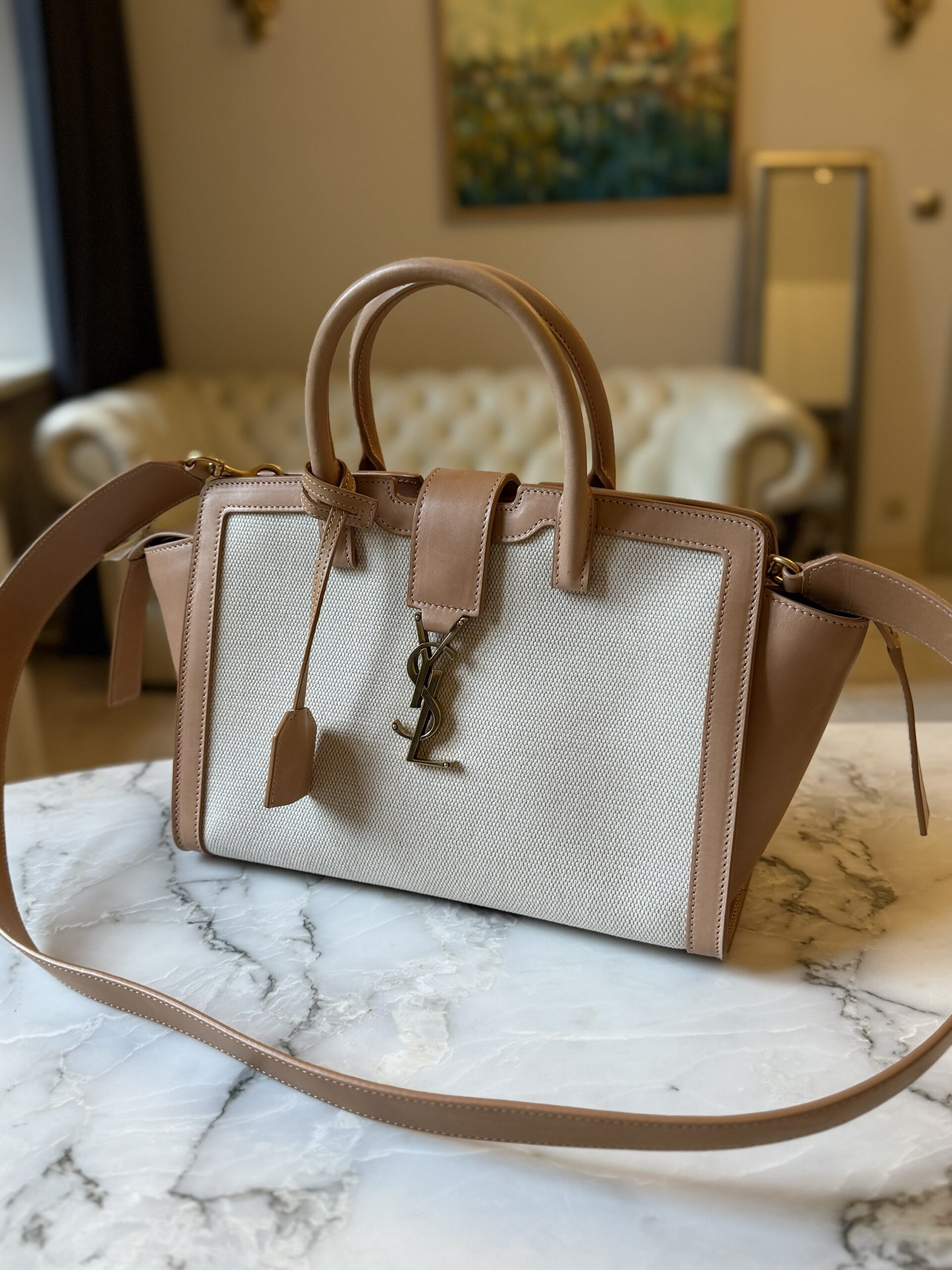 Saint Laurent Paris Cabas Bag - obrazek 6