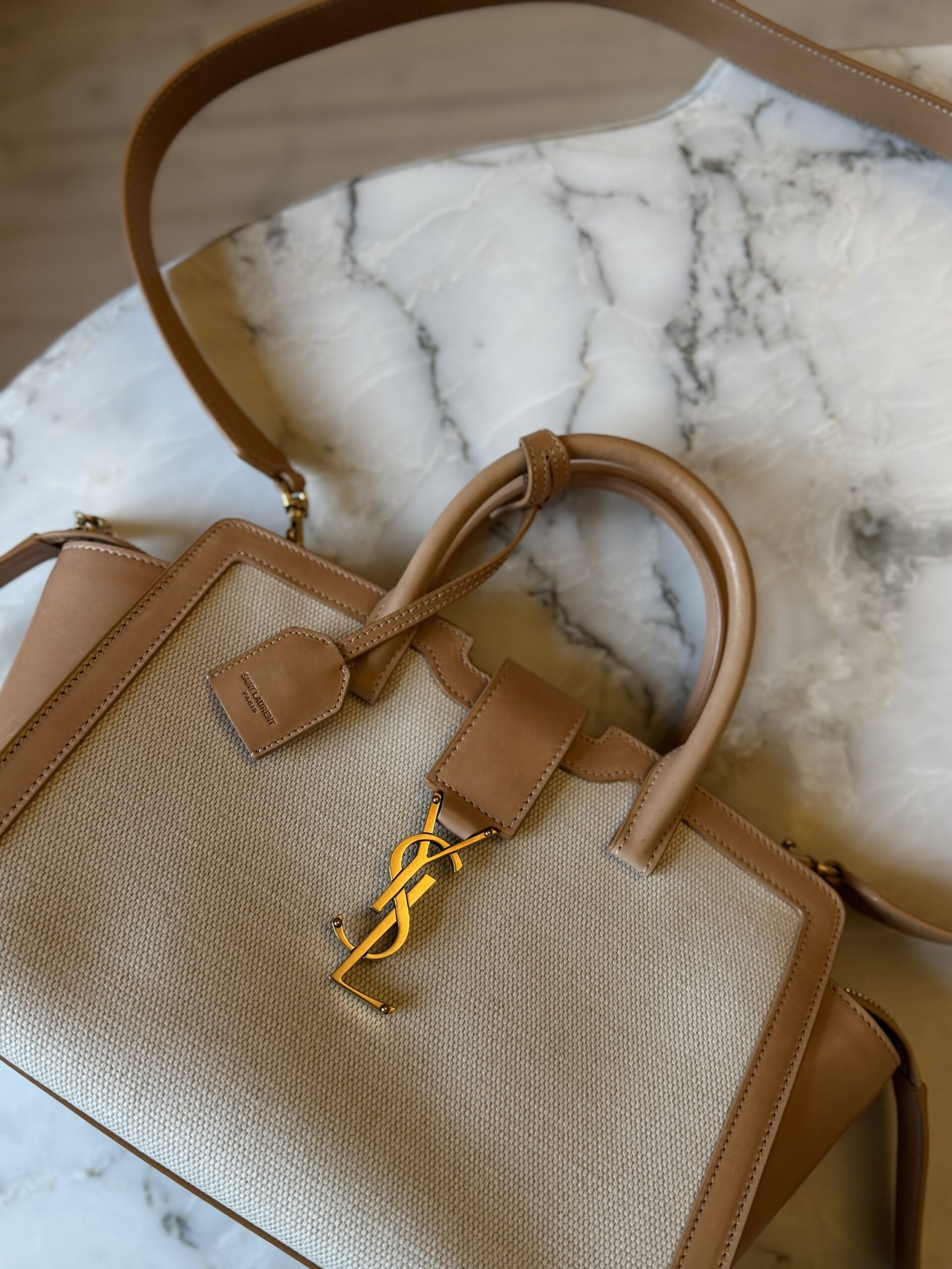 Saint Laurent Paris Cabas Bag - obrazek 11