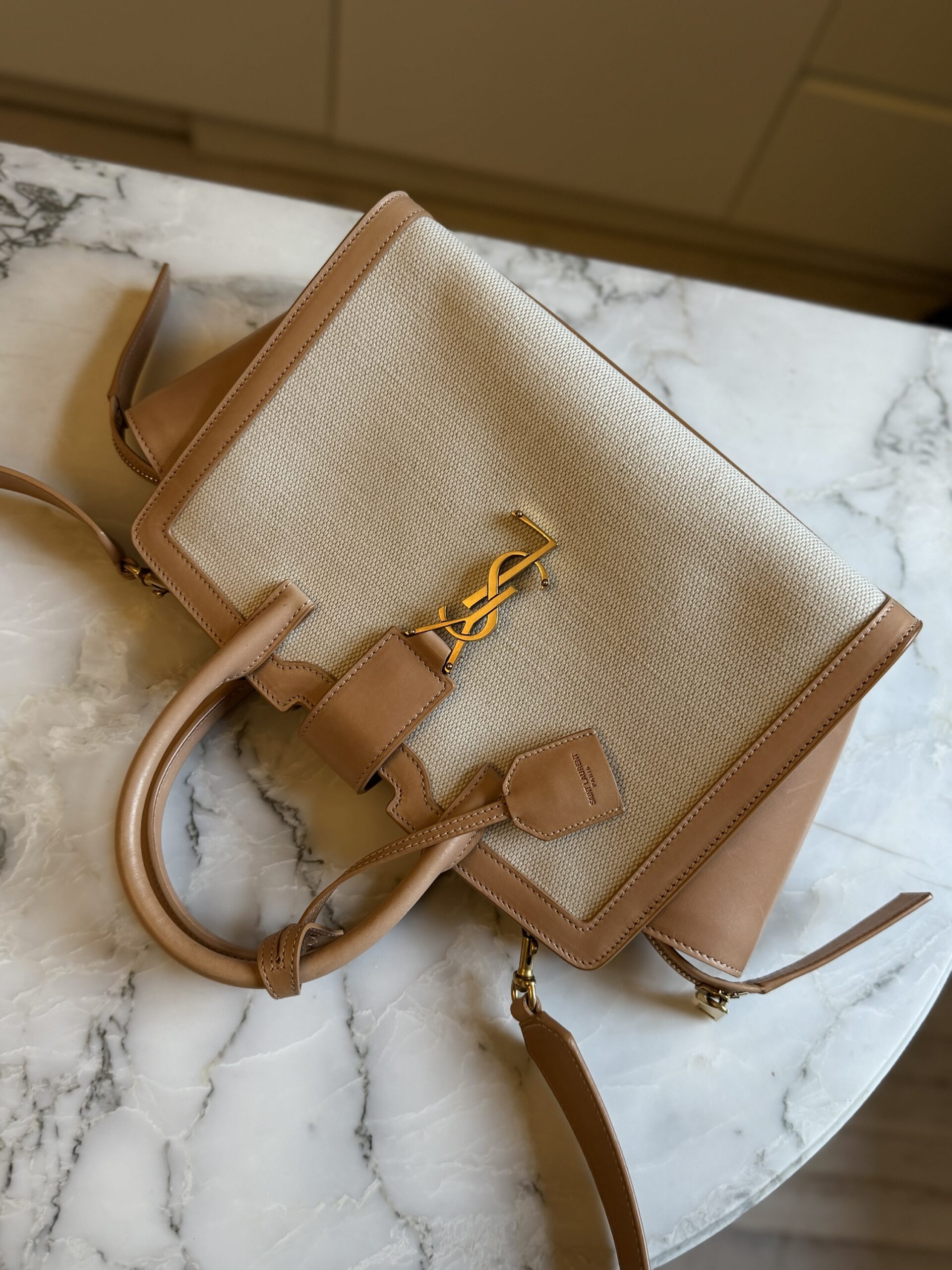 Saint Laurent Paris Cabas Bag - obrazek 13