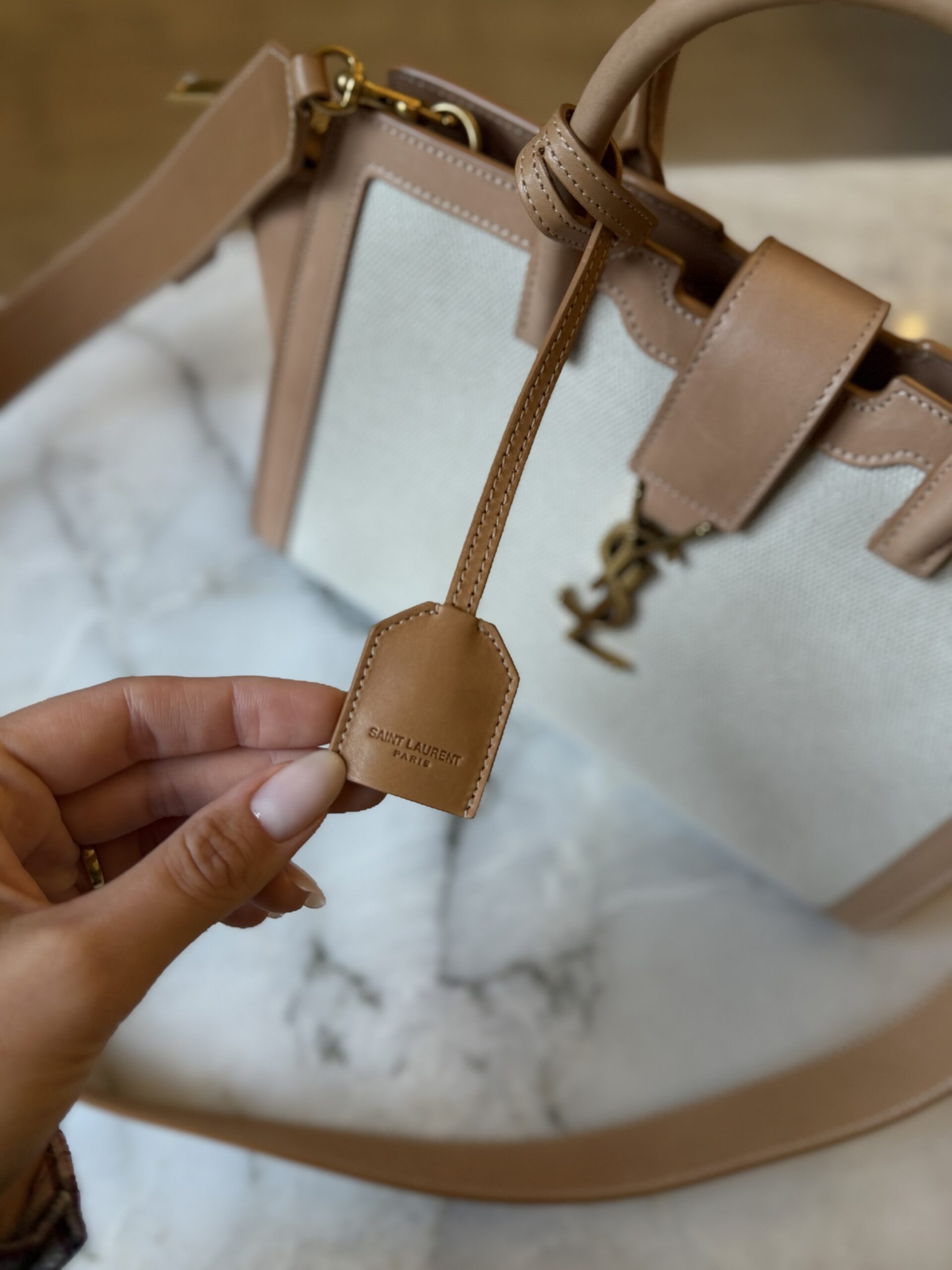 Saint Laurent Paris Cabas Bag - obrazek 17