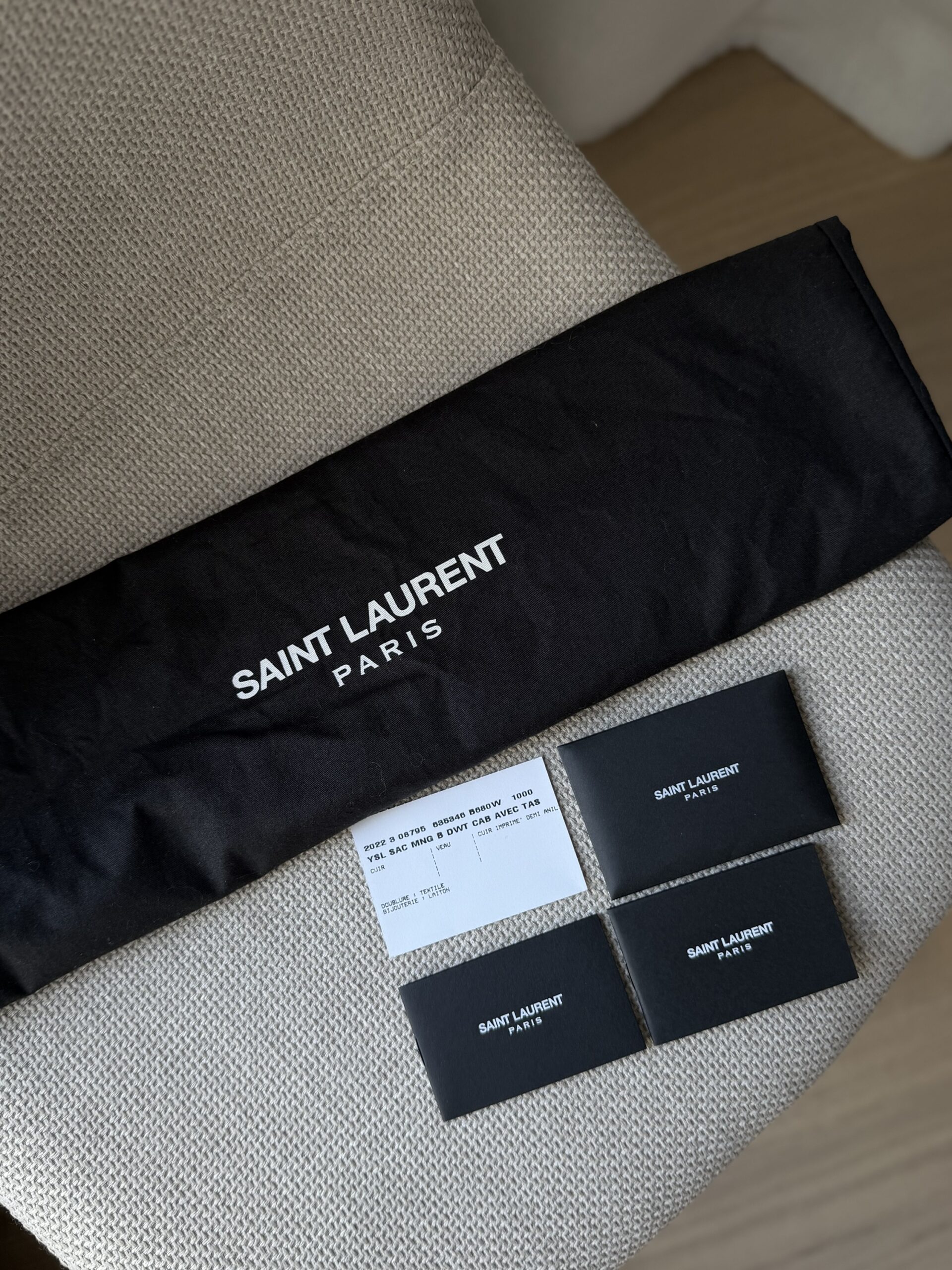 Saint Laurent Paris Cabas Bag - obrazek 34