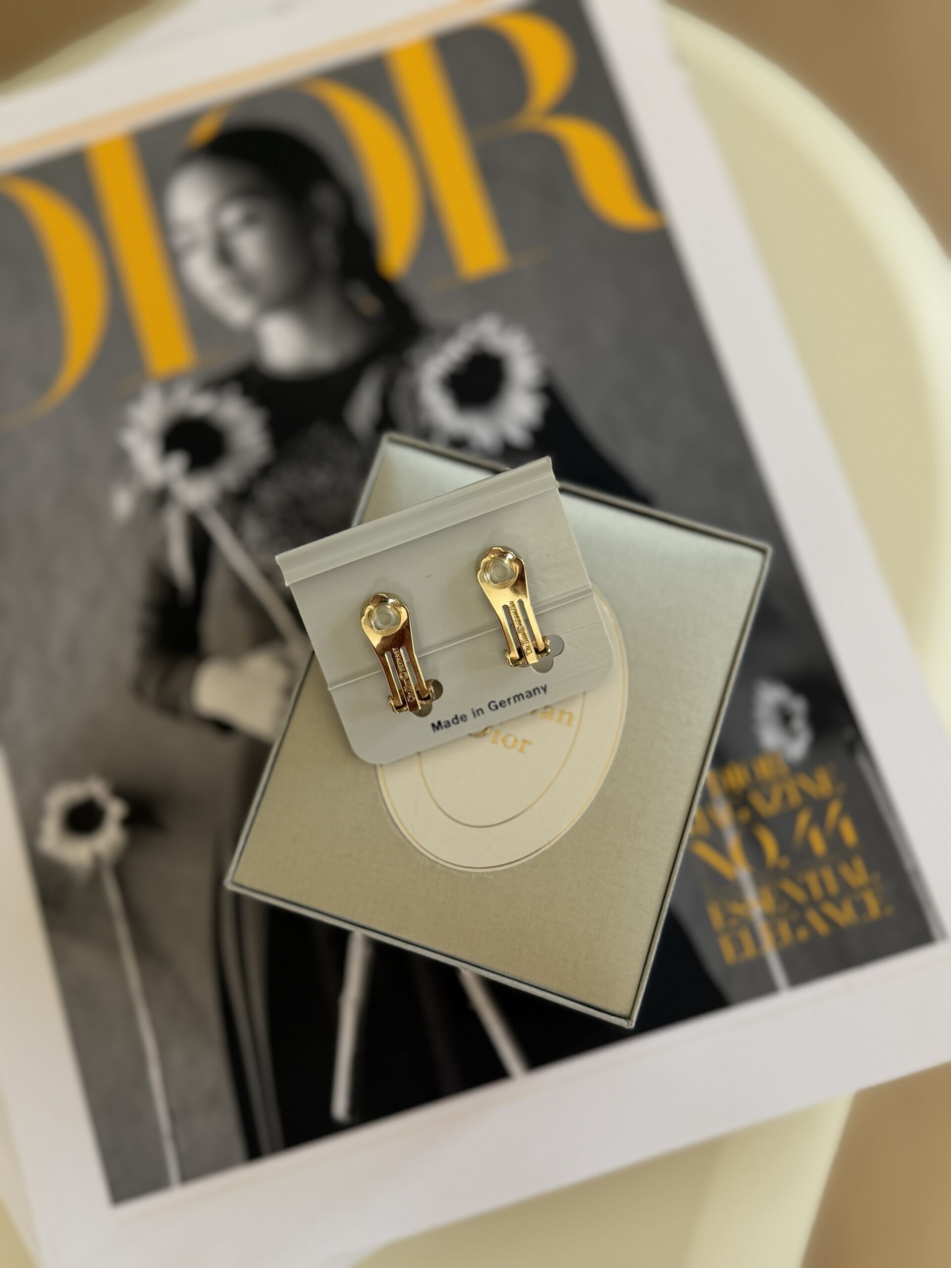 Klipsy Christian Dior Organza z oryginalnym pudełkiem i woreczkiem - obrazek 6