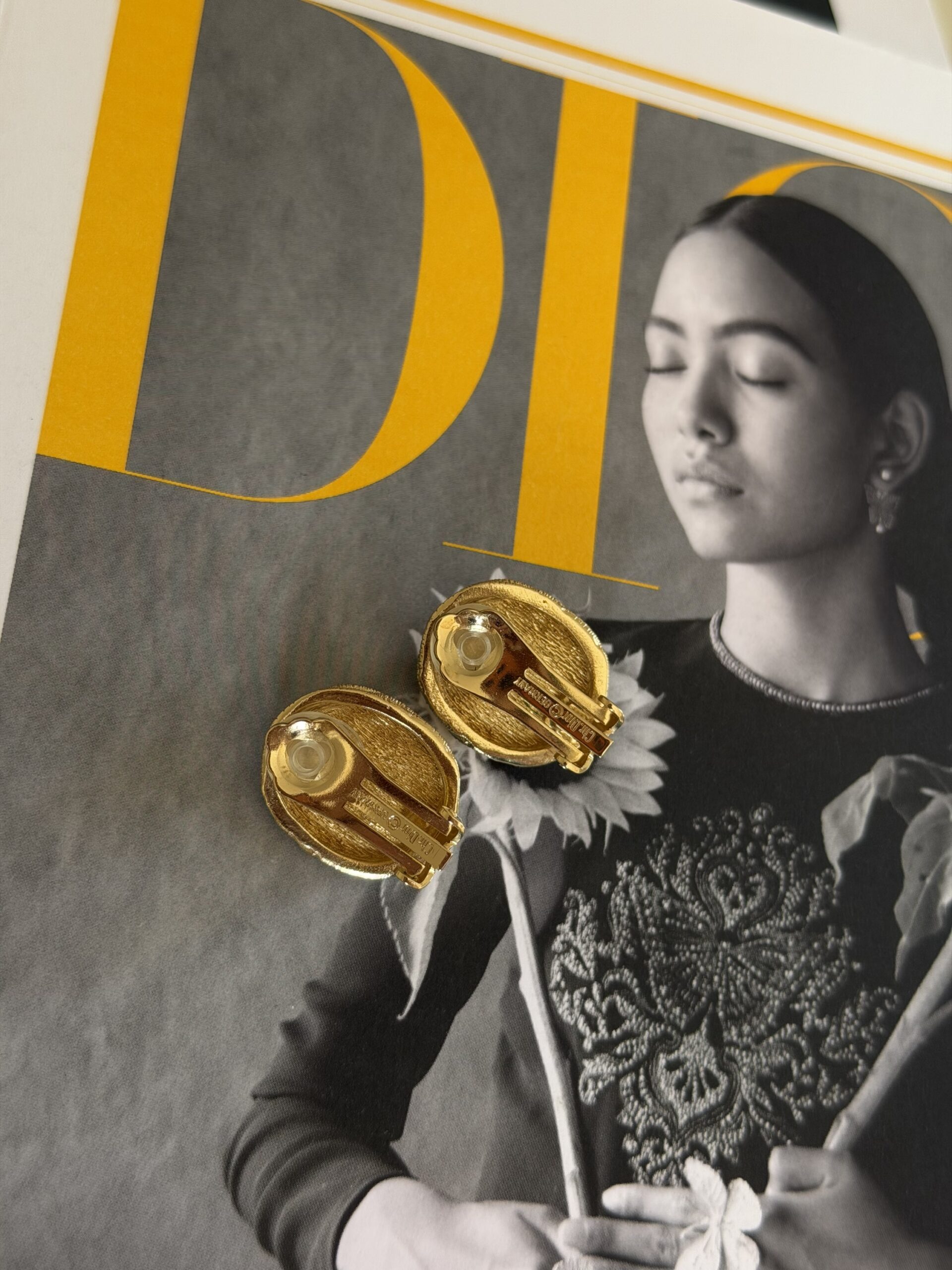 Klipsy Christian Dior Organza z oryginalnym pudełkiem i woreczkiem - obrazek 8