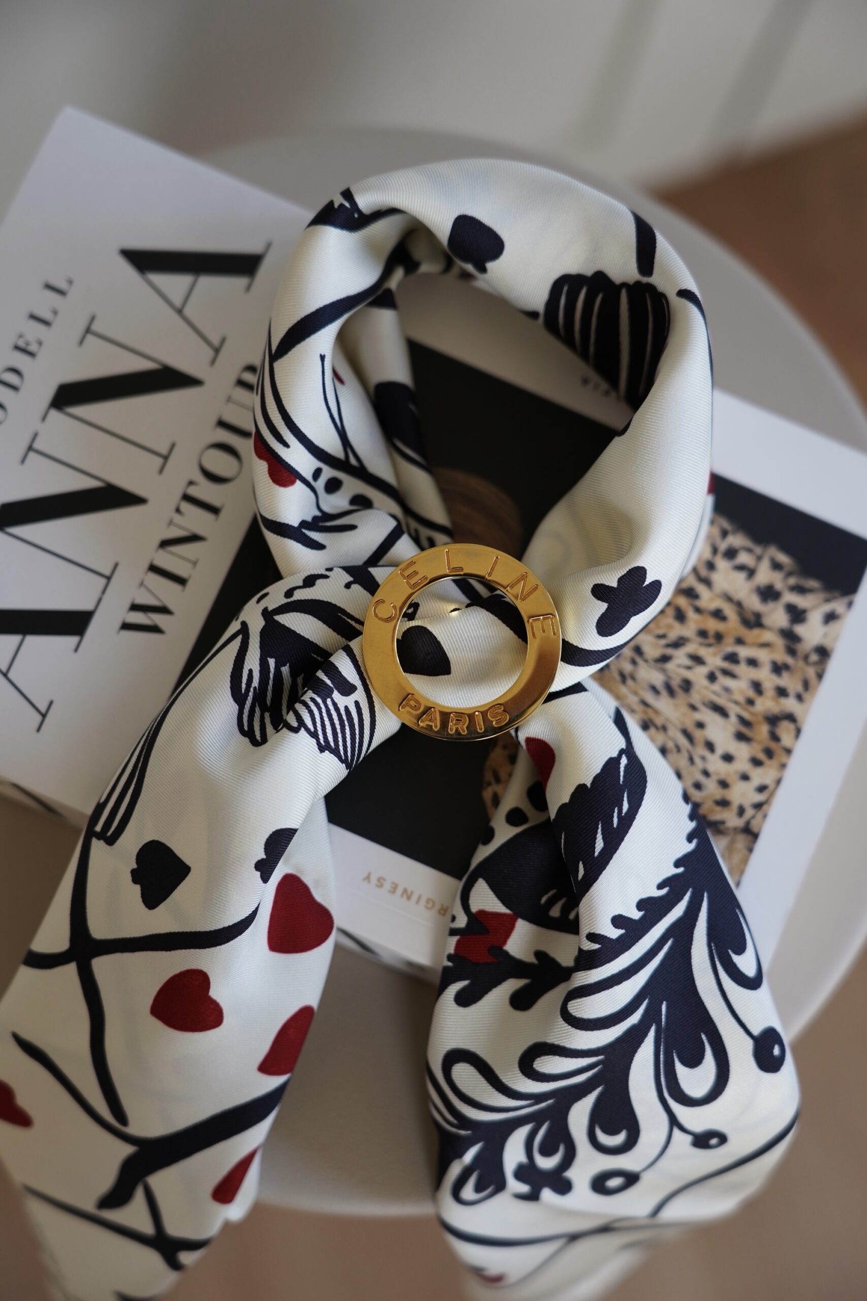 Ring do apaszki Celine wiekszy - obrazek 4