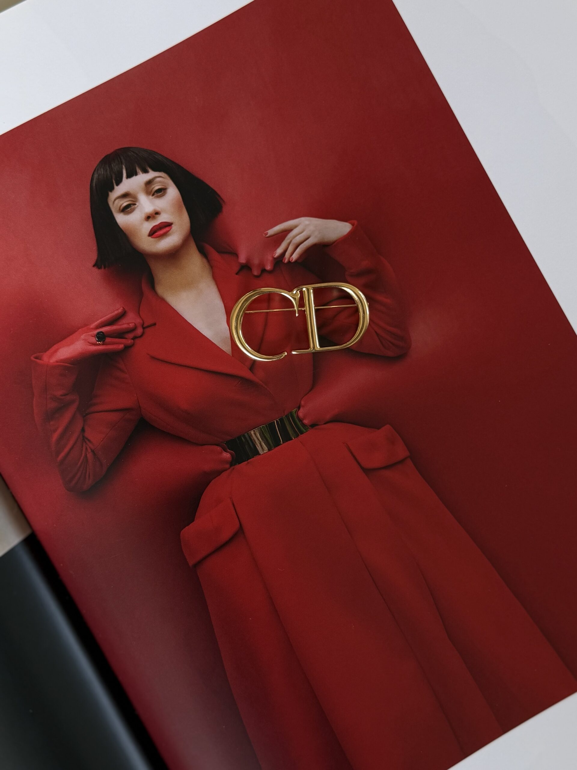 Klasyczna broszka Dior CD z pudełkiem - obrazek 5