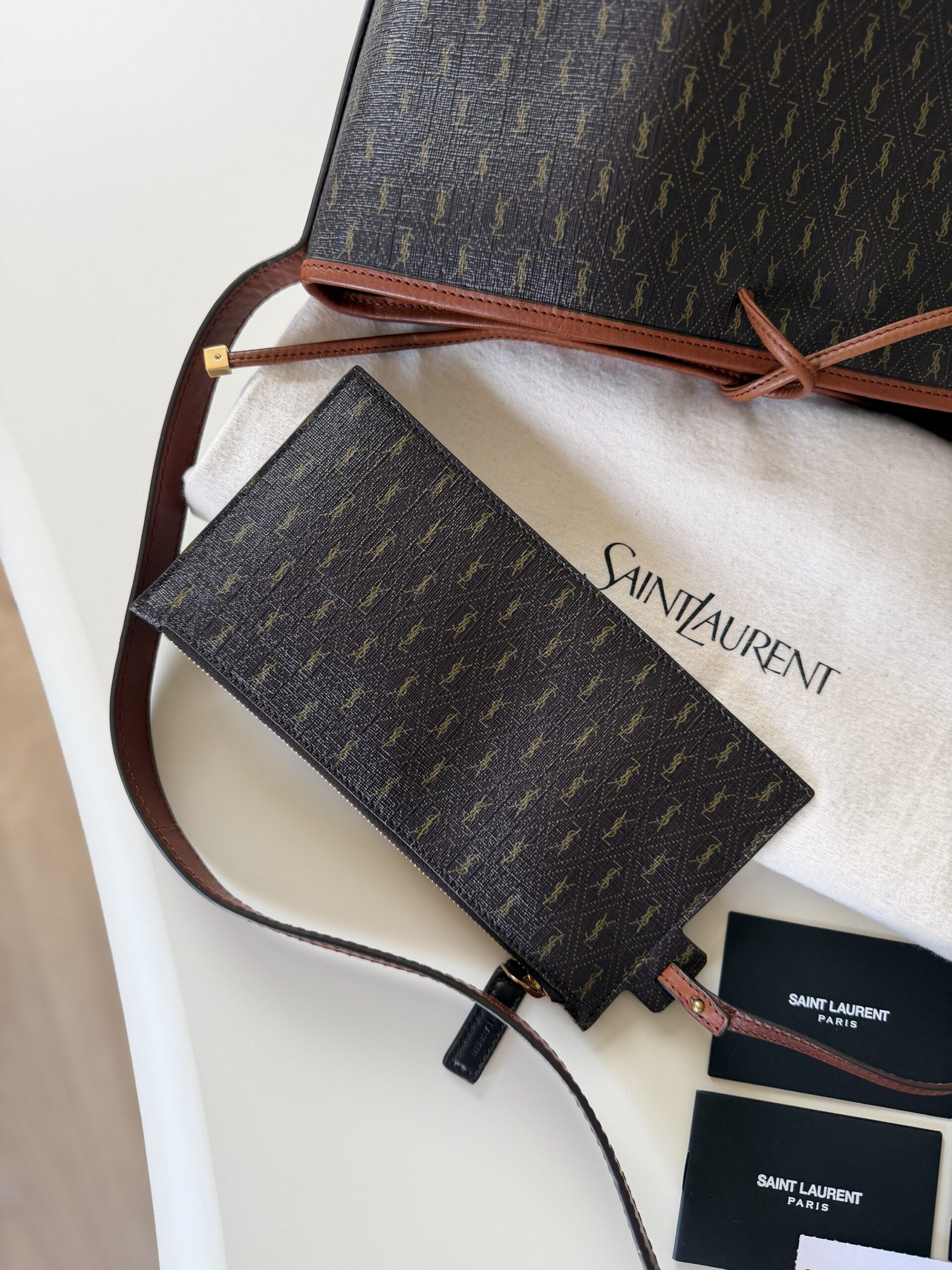 Canvas Bucket Bag Saint Laurent Paris - FABRYCZNIE NOWY - obrazek 7