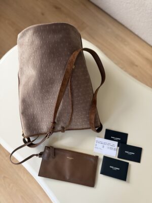Bucket Bag Saint Laurent Paris welur/zamsz - FABRYCZNIE NOWY